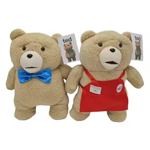 48cm Big Size Teddy Bear Ted 2 Bear Plush Toys In Apron Soft Stuffed Animal Plush Dolls For Christma