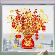 Sticker Window Paper Auspicious Element Glass Door Stickers Traditional Cultural New Year's Flavor