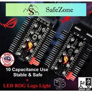 ROG Fan Hub, PWM 4pin / 3pin Fan Splitter Hub Splitter For 12V Desktop Computer 10 Port 12V SATA/4Pi