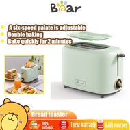 BEAR เครื่องปิ้งขนมปังขนมปัง 650W 2 สล็อตเครื่องปิ้งขนมปังเครื่องอาหารเช้าไฟฟ้าเครื่องทำแซนวิชเครื่อ