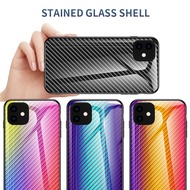 Google Pixel 1 2 3 3a 4 XL Gradient Tempered Glass Phone Case Hard Back Cover