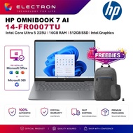 HP OmniBook 7 AI 14-fr0007TU 14" 2K Laptop Meteor Silver (CU5-225U, 16GB, 512GB SSD, Intel, W11PRO, 