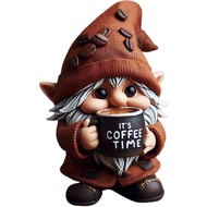 Coffee Gnomes - Kitchen Counter Figurine, Dining Room gnome, Handcrafted Gnome Figurines | Handmade 