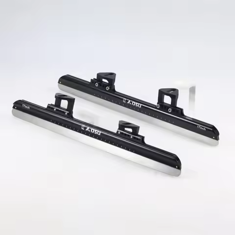 62 Steel 380mm 410mm 430mm Short Track Ice Blade for Inline Speed Racing Red Blue Black 15'' 16'' 17