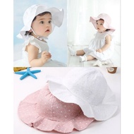 F77 sun protection floral pattern baby bucket hat