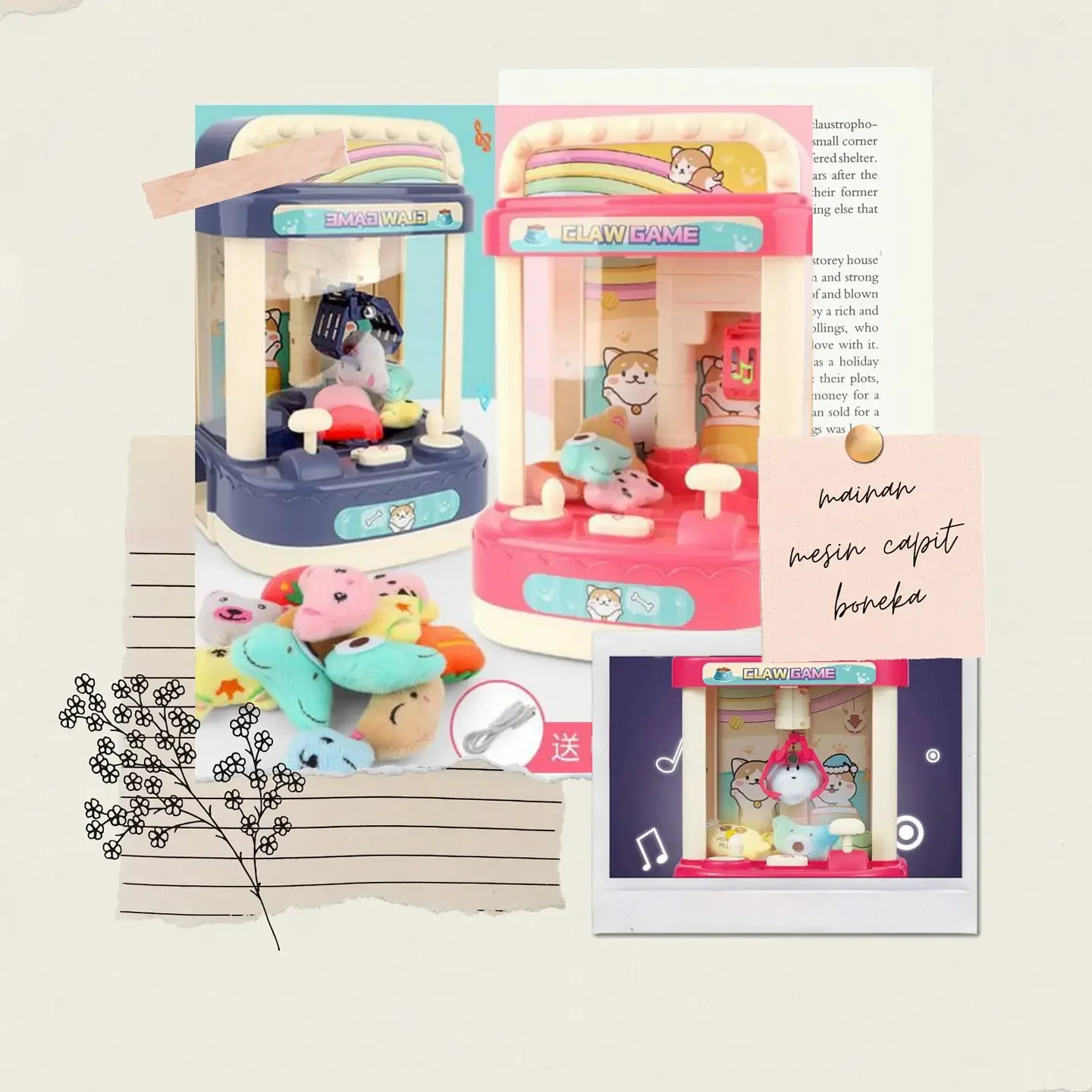 Mesin capit boneka | mesin capit time zone | mesin capit boneka murah
