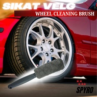 Long Handle Microfiber Car Rim Brush – Tire Cleaner & Rim Gap