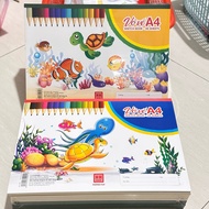 Hong Ha Drawing Notebook A4, Gia Bao Drawing Notebook A4.