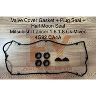 VALVE COVER GASKET + PLUG SEAL + HALF MOON SEAL MITSUBISHI LANCER CK MIVEC CA4A DOHC 4G92