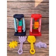 LOVENI Beach toys sand hour glass with shovel toy set