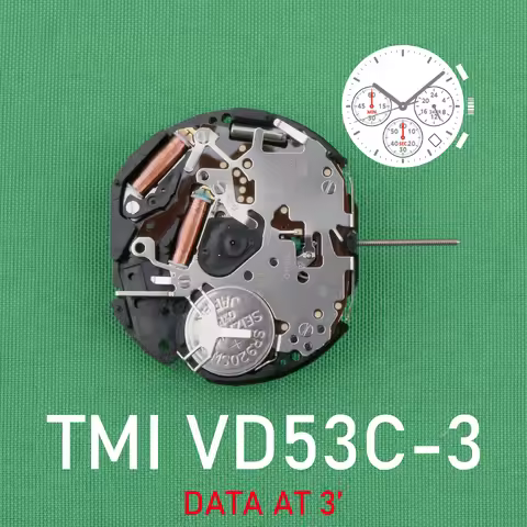 VD53C movement New Japan vd53 Quartz Movement Original SII/TMI VD53 Watch Movement VD53 MOVEMENT Dat