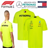 🏁Special Edition 2022: F1 TSHIRT YELLOW AMG MERCEDES BENZ TEAM CREW BAJU MEN WOMEN ACCESSORIES KERET