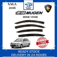 PROTON SAGA VVT 2016-2023 MUGEN DOOR VISOR AIR PRESS SUN VISOR PROTECTION ACCESSORIES(4PCS/SET)