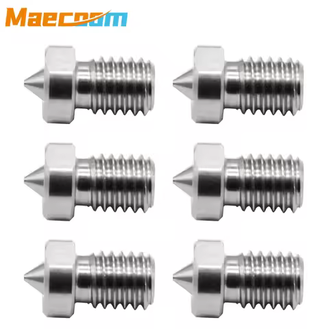 1PC High Strength TC4 Titanium Alloy Nozzles E3D V5 V6 Nozzle 3D printer Nozzles for 1.75mm PLA ABS 
