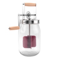 Hand Crank Butter Churner Manual Butter Maker Cream Mixer Silicone Food Stirring Tool Jar Kitchen Ac