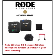 Rode Wireless GO ll Compact Digital Wireless Microphone System (2.4 GHz) + 1 year local warranty
