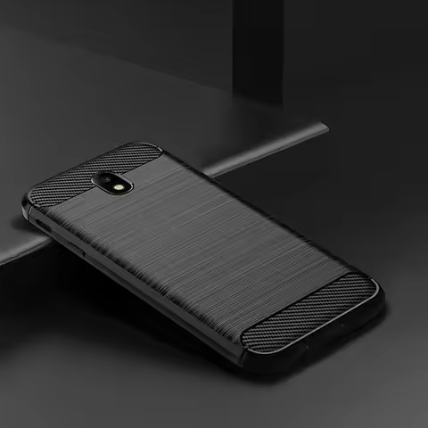 Case For Samsung Galaxy J7 2017 Case EU version) Silicone TPU Bumper Carbon Cover for Samsung Galaxy