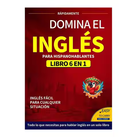 English Books for Beginners 6-in-1 Spanish Edition English Workbook Easy Language Learning Dictionar