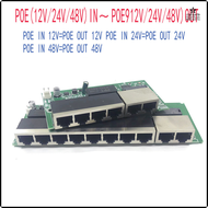 [Pdse] POE12V/24V/48V OUT12V แบบ Poe/24V/48V อุปกรณ์ส่งกระแสไฟฟ้า100 Mbps พอร์ตแบบ Poe; 100 Mbps Up 