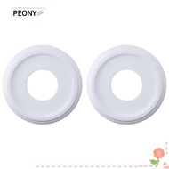 PEONIES 2pcs Decorative Base, PU 25×9.8×3cm Ceiling Light Plate, European Circle White/black Modern Ceiling Decorative Base Ceiling Fans