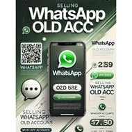 WS老号 Whatapp old account with sim card 老号SIM卡