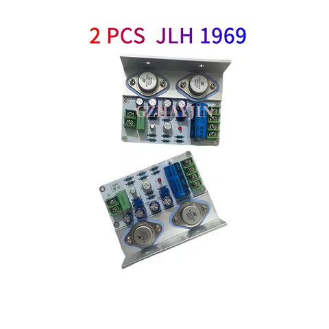 2 PCS Hifi JLH 1969 Amplifier Audio Class A Power Amplifier Board Stereo High Quality For 3-8 inch F