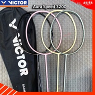 VICTOR Badminton Racket Model ARS-3200 Plus Nvs-100 + Full Wood Case