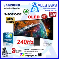 (ALLSTARS : We are Back PROMO) Samsung S49CG954SE 49" Odyssey OLED G9 Curved DQHD Gaming Monitor / OLED / 32:9 Super Ultra-wide screen / 0.03ms response time / S49CG954 (Warranty 3years on-site with Samsung)