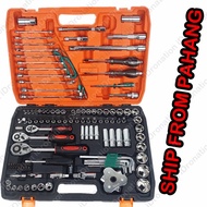 Ratchet Handle 121pcs  Set Socket Sleeve Set Bolt 121PC Wrench Set Combination Spanner Tool Tools Bo