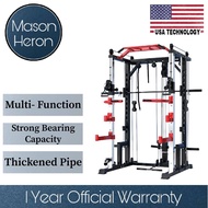 Workout Station Smith machine multi function exercise Gym equipment power cage squat rack system Ala