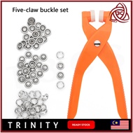 Five-claw 5 Claw Buckle Installation Set Buckle Seam-Free Hand Press Pliers Pin Tool Child-Female Mu