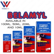 BELAMYL Premium Vitamin B Complex with Liver Extract 10mL 20mL 50mL 100mL Animal Care Supplement