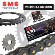 ✅KAWASAKI Z800 / Z 800 SMS Sprocket 520 ( 1SET ) WITH 520 XWE X-RING CHAIN ER6 / R25 SPROCKET YB12A 