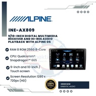 Alpine INE-AX809 9/10-inch Digital Multimedia Receiver and Hi-Res Audio Playback with ALPINE OS