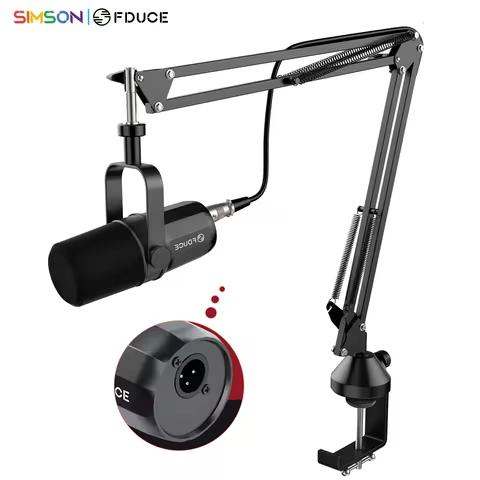 FDUCE SL40X+ /SL40X XLR Dynamic Microphone Kit With Arm Stand/Built-in Headset Output / Sound Insula