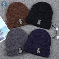 [PANDAB] Elastic Women Man Autumn Winter Ski Plus Cashmere Knitted Hats Thicken Winter Beanies Hip H