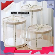 New Transparent Cake Box *C BOX CIRC* Three-in-One More Sizes Baking Packaging 4 6 8 10 12-Inch