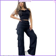 ECINOS - Darkest Cargo Pants | Women's pants | Highwaist Trousers