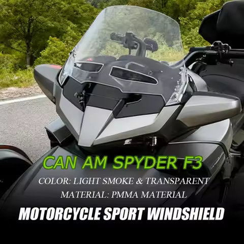 For CAN AM SPYDER F3 Motorcycle Increase Front WindScreen Spyder F3 Heightened Windscreen Sport Wind