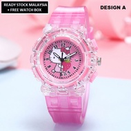 ICE Jam Tangan Kanak-Kanak Kids Girl Sport and Casual Hello Kitty Analog Silicon Strap with Light Wa