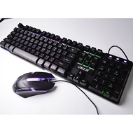 ส่งเร็ว Oker Keyboard + Mouse KM-6120 คีบอร์ด ไฟทะลุตัวอักษร ชุด เม้าส์ + คีย์บอร์ด OKER6120สีดำ