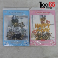 Birthday Balloons 1500-23 41109 Helium Balloon Set Letter and Shape Balloons