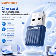 Comfast | COMFAST CF-731B 572Mbps WiFi 6 Bluetooth 5.4 USB Adapter Dual Band 2.4G/5.8G WiFi Receiver