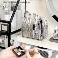 < HB TDSG>  2 Holes Cosmetic Storage Box Makeup Brush Holder Organizer Lipstick Eyebrow Pencil Bathr