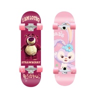 Adult Children Beginner Male Female Four-Wheel Youth Adult Skateboard Double Kick Scooter Kids Scoot