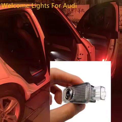 For Audi Q3 Q5 Q7 Q8 A1 8X A3 8P 8L 8V A4 B8 B7 A5 A6 A7 A8 LED Car Door Logo Projector Ghost Shadow