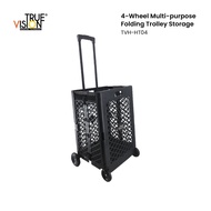 True Vision Home 4-Wheel Multi-purpose Folding Trolley Storage TVH-HT04 4 wheel trolley
