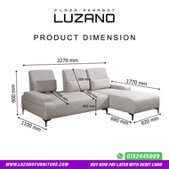 3 Seater Push Back Sofa / L-Shape Push Back Sofa