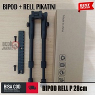 BIPOD SENAPAN ANGIN BIPOD PLUS REL PIKATINI PENYANGGA SENAPAN BIPOD