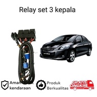 H4 LED Headlight Relay Set for Toyota vios gen2 koko